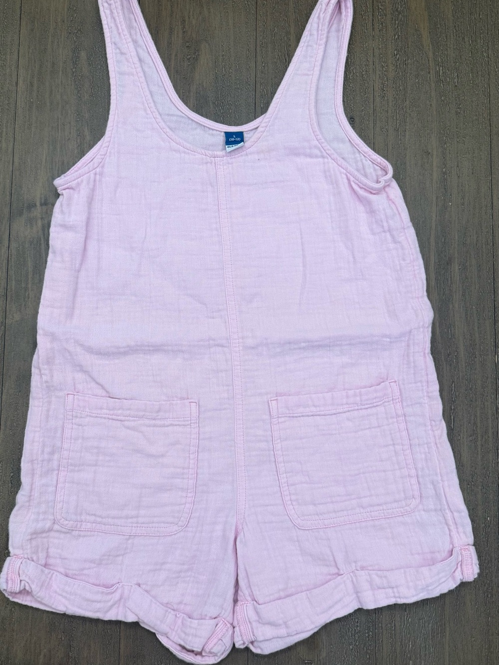 Old Navy Light Pink Gauze Girls' Romper